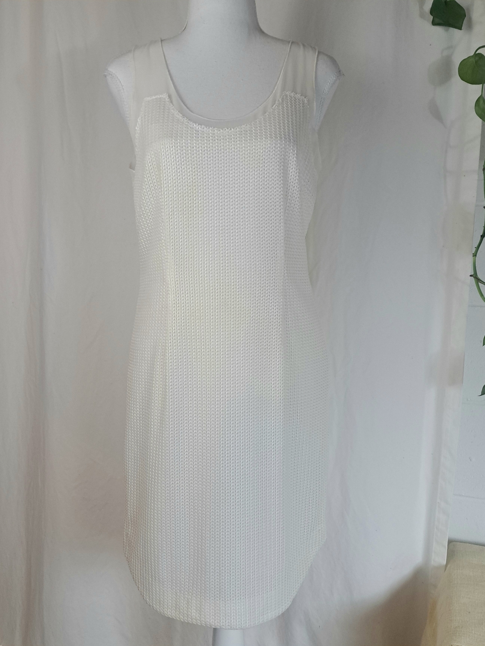 Rag&bone Dana Sleeveless Cream Slip Shift Dress Sz2
